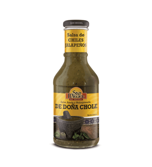 Hovedbilde SALSA DE CHILES JALAPEÑOS DOÑA CHOLE 450g SAN ...
