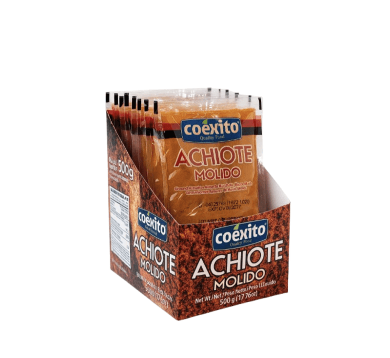 ACHIOTE MOLIDO 50g DISPLAY 12stk COEXITO