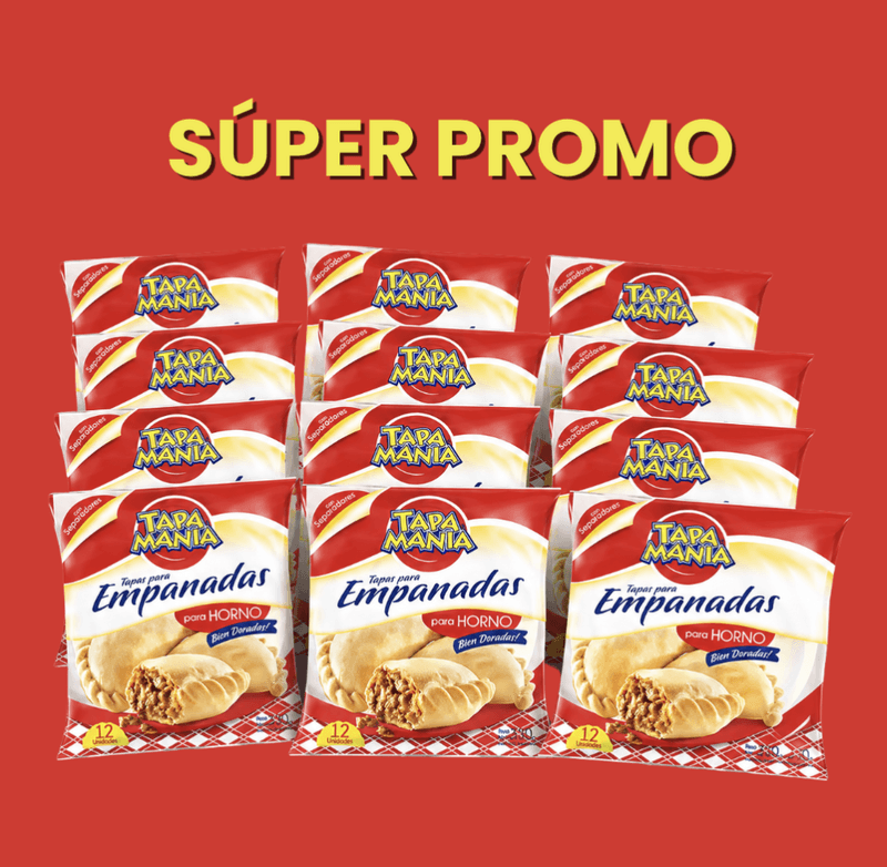 SUPER PROMO TAPAS DE EMPANADA 12 PAQUETES x 12stk (50% OFF) 🎁