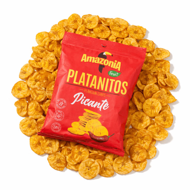 Hovedbilde PLATANITOS AMAZONIA PICANTES 75g